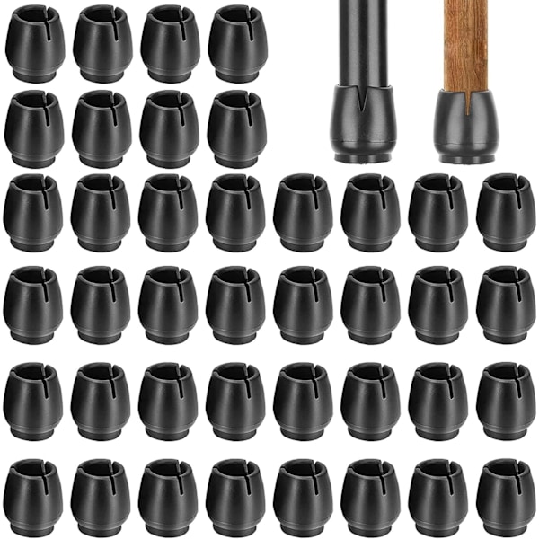 40 kpl Liukumattomat Pöydän ja Tuolin Jalat, Tuolin Jalan Suojukset, Tuolin Jalkojen Suojukset Pyöreille Huonekalujen Jaloille (17-21mm)