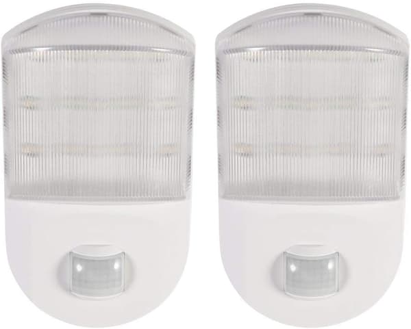 LED-lampa med EU-kontakt och infraröd rörelsesensor för sovrum och hall