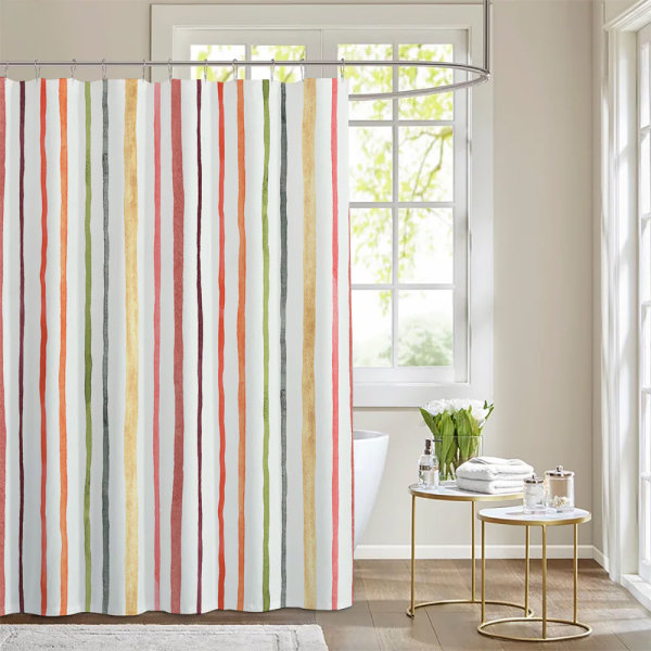 1 stk 180 x 180 cm antimugg og vanntett dusjforheng med kroker