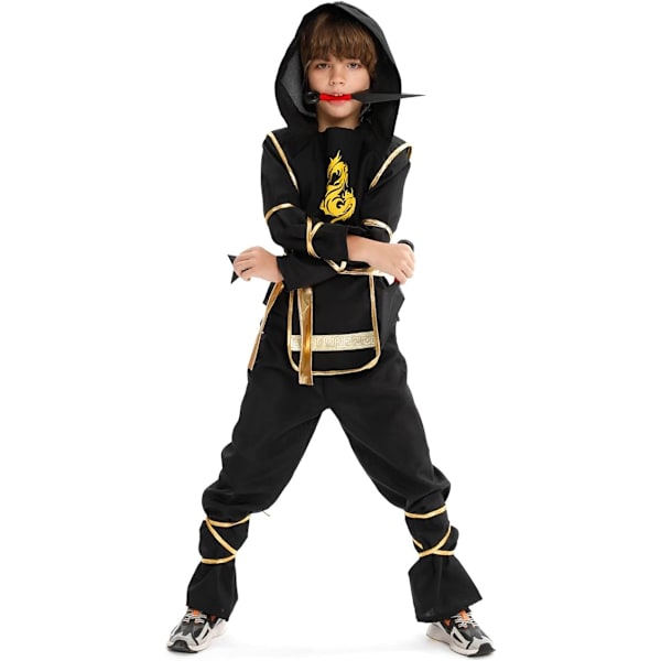 Halloween-ninjakostyymi pojille, ninjapuku ja teeskentelyleikki