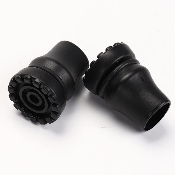 16mm Stokspids, 4 Pakker Anti-Skrid Sikkerhedsgummi Stokspidser til 16mm Standard Stok, Sort