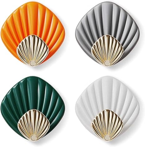 Väggkrokar för badrum, tunga, vattentäta, självhäftande krokar, duschskrapa, 4-pack