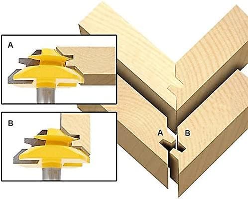 1/4 skaft 1-3/8 diameter 45 graders låsgeringsfräs Woodwork