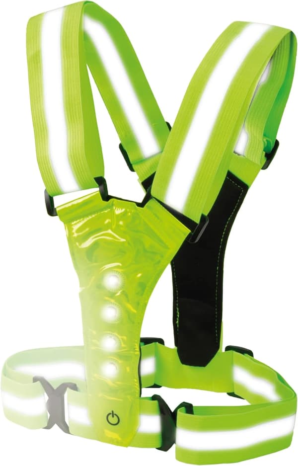 LED Refleks Sikkerhetsvest - Høy Synlighet Refleksvest - Unisex - Re