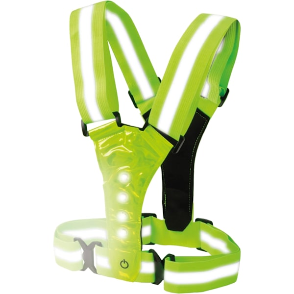 LED Reflekterende Sikkerhedsvest - Høj Synlighed Reflekterende Vest - Unisex - Re
