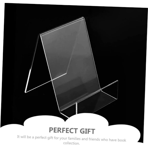 Skrivebordsopbevaring, Transparent Display Stand, 4 stk., Ornament Display Stand, Fotoholder, Tablet Holder, Business Holder til Skrivebords Display Easel-RAPA