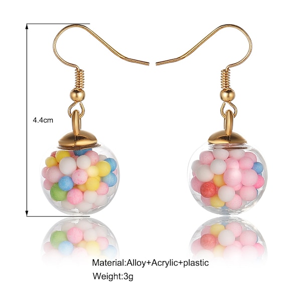 Candy Jar Drop Øredobber Lang Dangle Mote Smykker Smykker for Kvinner Jenter