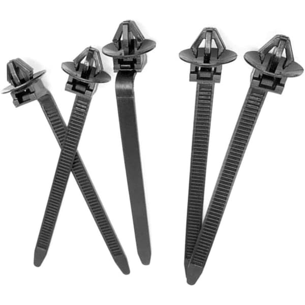 100 stk Nylon Kabelbinder Klips Bil Wire Slange Festemiddel Klemme Glidelås Stropp