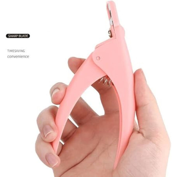 Akrylgel Falska Nagelklippare Trippelklippare Manikyrverktyg för Nagelsalong Rosa
