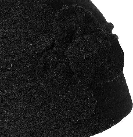 Vintage Uldblommehat Blomst Bowler Hat til Kvinder