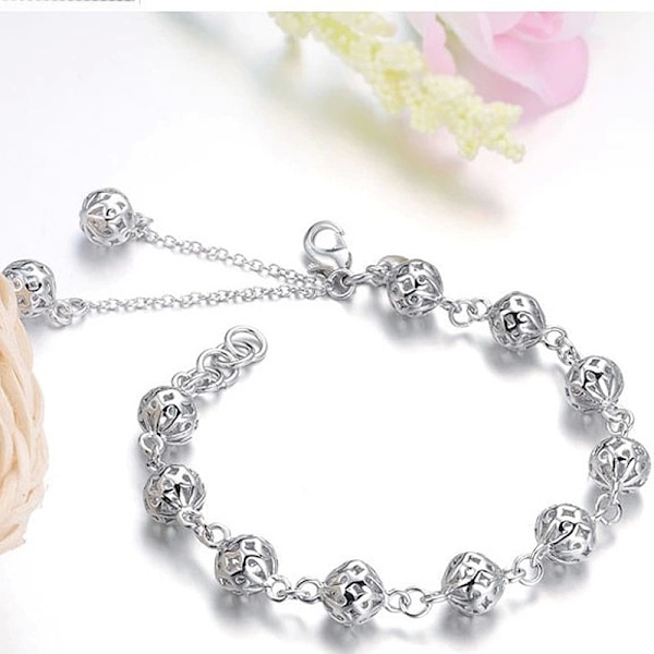 Korean Fashion Women Bracelet Hollow Ball Personalized Retro Styl