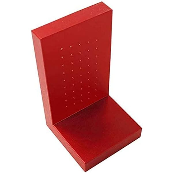 Lineal, T50 Mini Scribe Aluminiumlegering Præcisionsmåler, Rød, 68*40*40mm