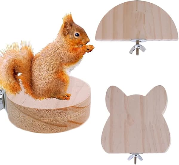 3 stycken träplattformar för hamster, trappstenar för små djur