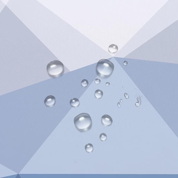 Blå gradient badeforhæng | Polyester materiale 180cmx