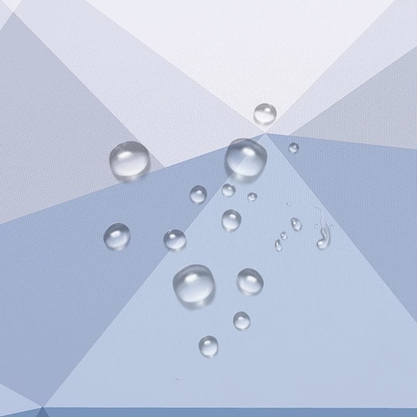Blå gradient badrum duschdraperi | Polyestermaterial 180cmx