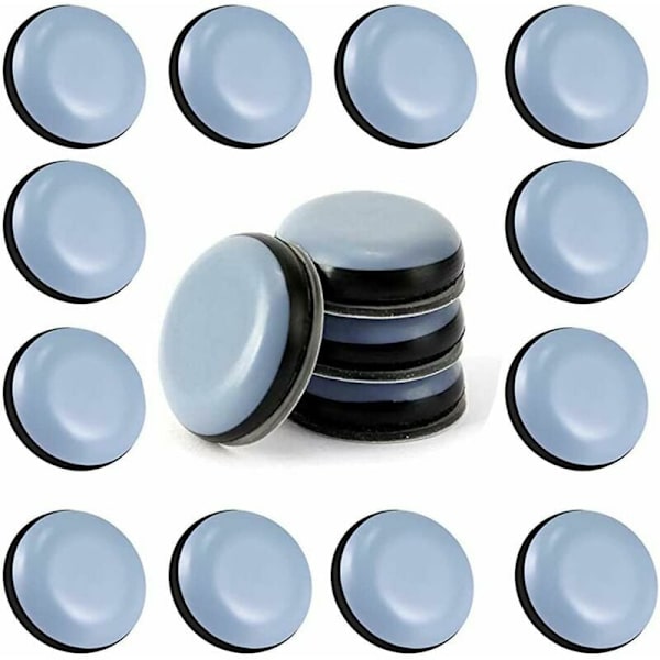 24 st Teflon möbelglidare 25 mm (runda) - Möbelglidare -