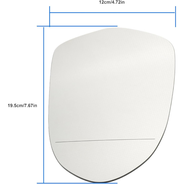 Höger Uppvärmd Asfärisk Sidospegelglas med Bakplatta för Audi A6 4G 2011 2012 2013 2014 2015 2016 2017 2018 OEM: 4G0857536 4G0857536B