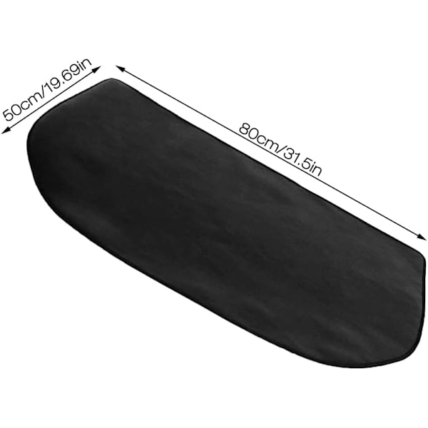 Brandsäker Eldstadmatta 80 x 50 cm, Brandsäker Matta, Hållbar Brandskyddsmatta, Flerskikts Brandsäker Matta, Brandsäker Matta Framför Eldstaden