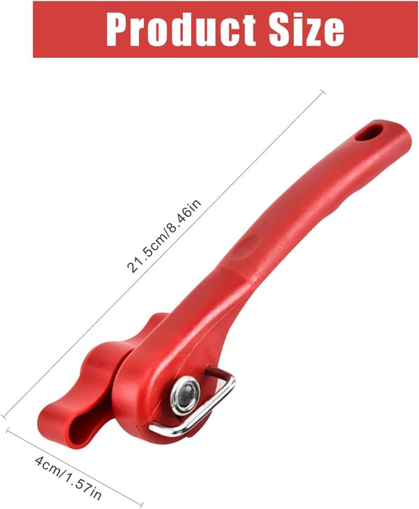 Dåseåbner, sikker manuel dåseåbner, ergonomisk skridsikkert design, 2 i 1 St