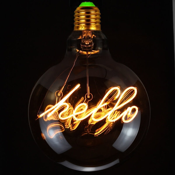 Big Globe G125 4W 220/240V Vintage LED-lamput aakkoskoristeluun, lämmin keltainen