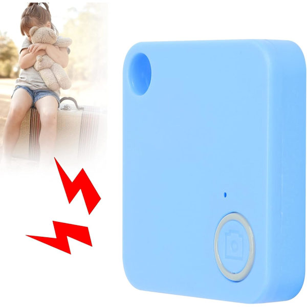 Bluetooth-paikannin, avaimenlöytäjä ja esineenpaikannin avaimille, laukuille ja muille, 10 m:n toimintasäde, avaimen löytämiseen, kaukosäätimeen (sininen)
