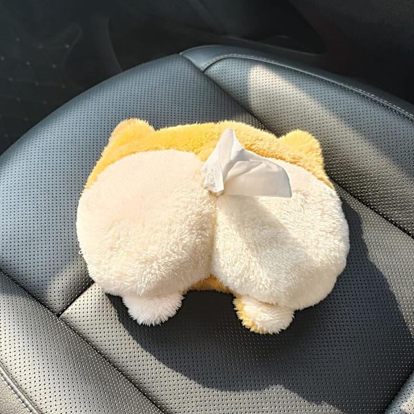 Pehmoinen ja suloinen corgi-peppu muotoinen luova säilytyslaatikko