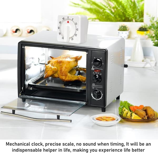 Paket med Mekaniska Kökstimer - 60 Minuters Visuell Timer - 60 Minuters Visuell Timer - Mekanisk Timer - Nedräkningstimer - Tidshantering Verktyg - Köks