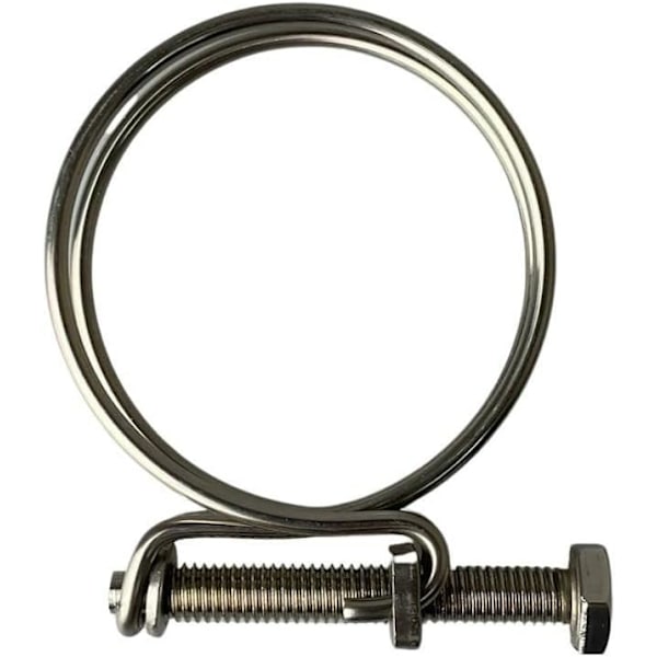 10 stk dobbeltråd slangeklemme i rustfritt stål dam slangeklemme 57mm