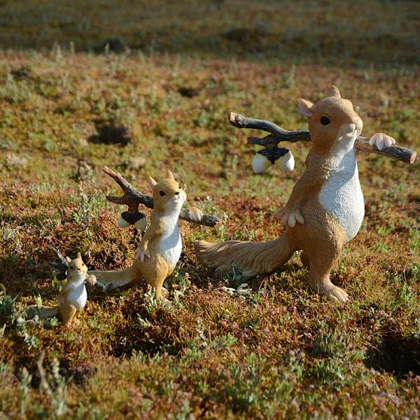 Eluvoimainen orava-koriste, kaunis orava-koriste, käytännöllinen kodin sisustus