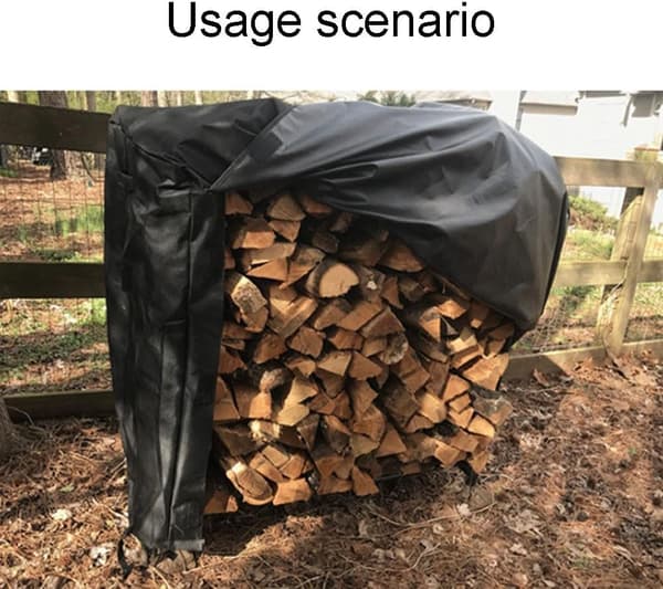 Solid Vedlagringsovertrekk, Vann- og Snøbestandig