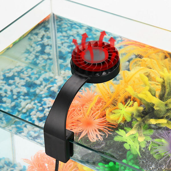 Lille klipslampe til akvarium LED-belysning blå hvid USB mi