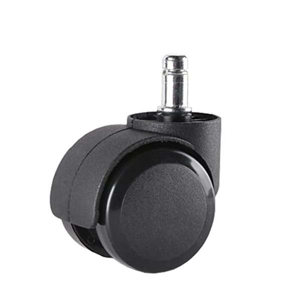 Sett med 5 kontorstolhjul 10mm x 22mm - - Harde gulvhjul opptil 175kg - - Svingbare stolhjul - - Enkel verktøyfri installasjon