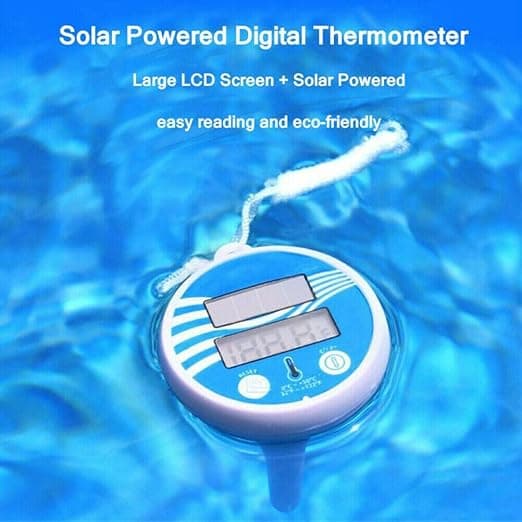 Flydende Digitalt Solar Pool Termometer med LCD-display til Udendørs Indendørs Swimmingpool og Spa