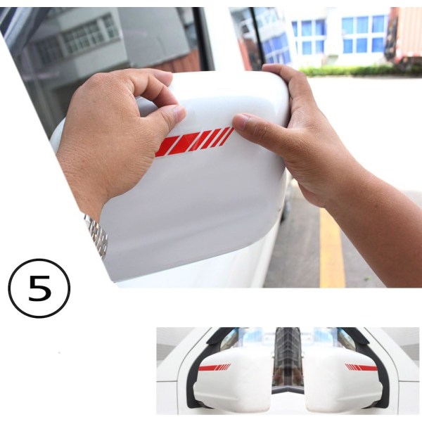 2 kpl Auton taustapeilin tarrat Koriste DIY Auton korin tarra Sivu