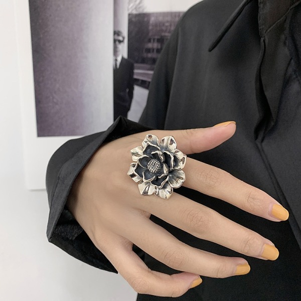 2 st överdimensionerade statement-ringar drottning bröllop fingerring kostym J
