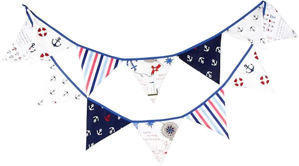Vimpelbanner, 3,2 m romtema nylon vimpelbanner for Halloween