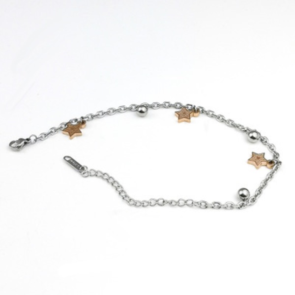 Rustfrit stål Kærlighed til dyr Klokke Charm Anklet Fodkæde Adj