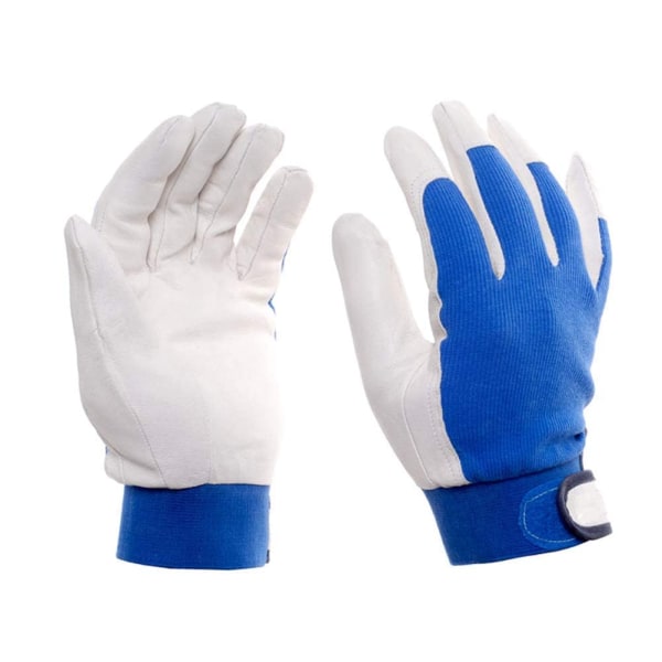Svetsningshandskar, värmebeständiga läderhandskar för svetsare/vedspis (1 par) 22 cm