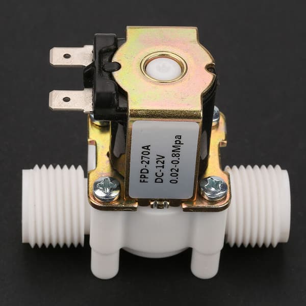 G1/2\" Magnetventil - DC 12V - NC Elektrisk Vatteninloppsventil (DC 12V)