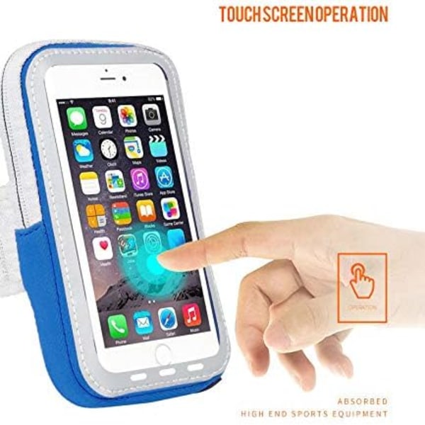 Sportarmband, smartphonestropp för iPhone 13 12 Pro 11 XS XR X 8 7 6 6s Plus Se Samsung Galaxy S6 S7 S8 S9 S10 S20 A5 A3 J5 J3 Note Edge Huawei 6.2