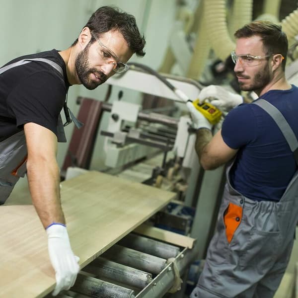 Set med 12 klara skyddsglasögon - skyddsglasögon med plastlins