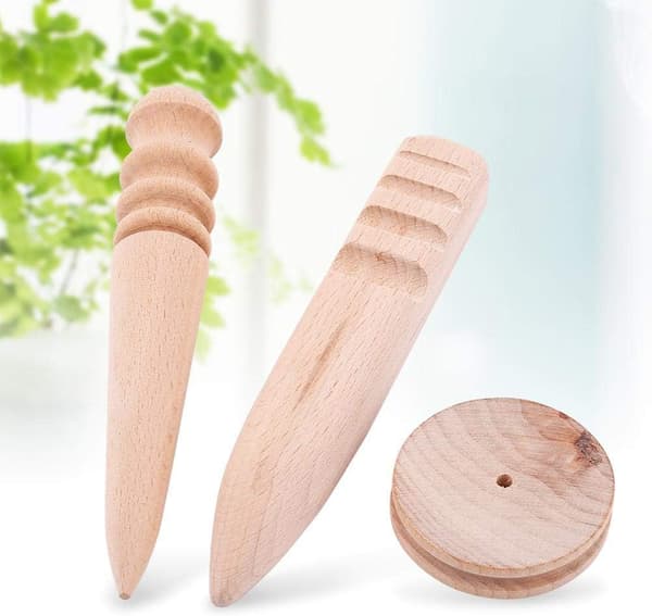 Läderpoleringsverktyg, Multi-size Läderkant Brännare 3 Typ,