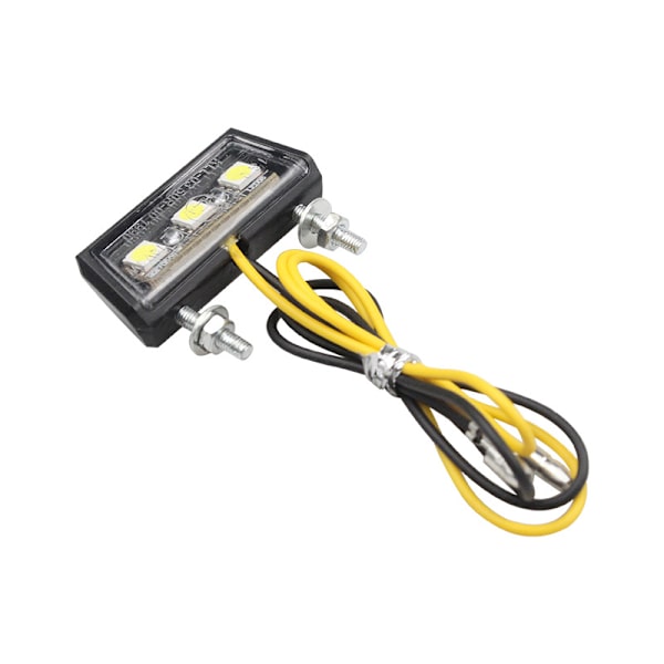 1 stk. Motorcykel Nummerpladelys 3 SMD LED chip Mini Tiny Lampe