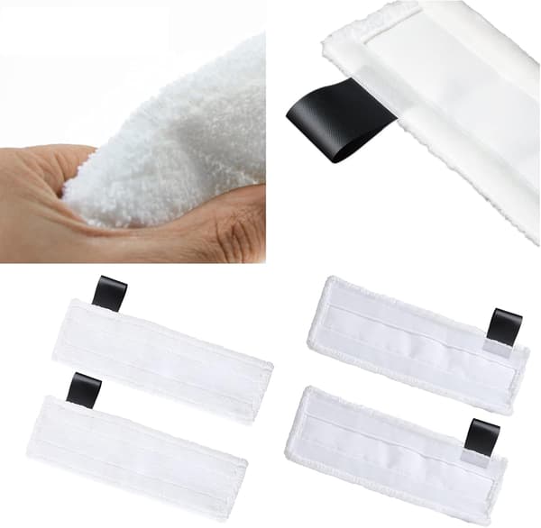 4 stk. mikrofiberklude til Karcher SC5 SC3 Easy Fix, udskiftningsklud til