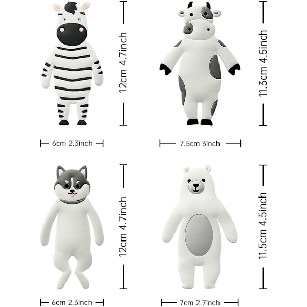 Cartoon Animal Shaped Hook Punch-free Foldable Hook Multifunction