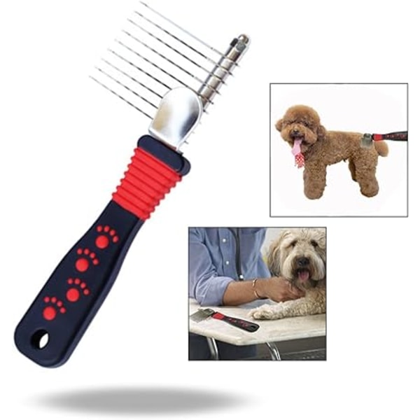 Grooming Comb for Dogs and Cats, Pet Comb and Brush Dog Grooming Rake, Gro