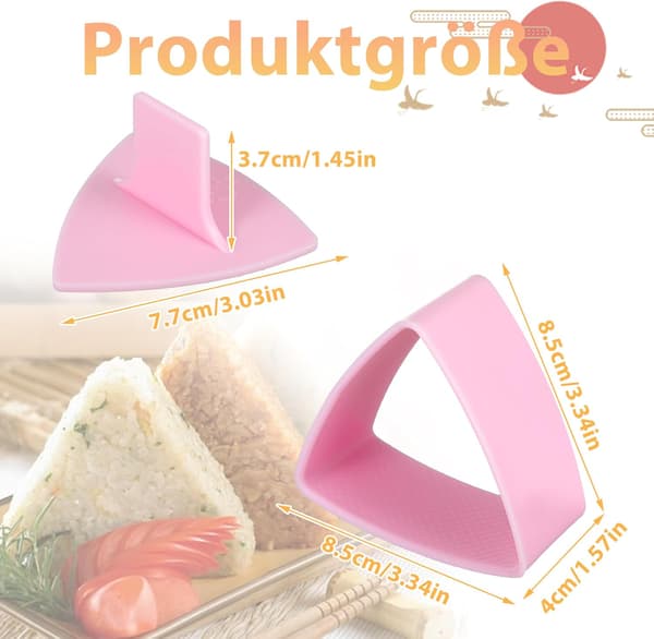 Onigiri Trekantformet Sushiform Onigiri Trekantformet Sushiform til Sushifremstilling DIY Risform DIY Værktøj