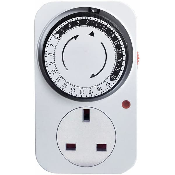 Timer Socket Kjøkken Socket 24 Timers Syklus Bryter Automatisk Avslutning, UK Standard