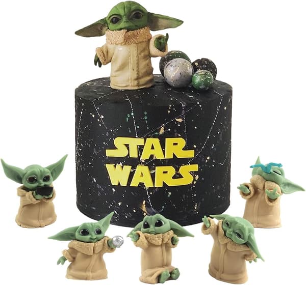 5 stk. kakepynt for Star Wars, Galaxy Wars temafestutstyr