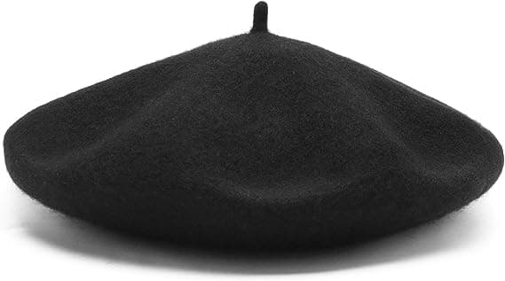 Dame Uld Fransk Baret Hue Hue Vinterhatter Floppy Cap